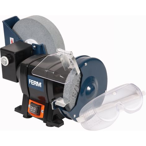 FERM MolatriceSmerigliatrice da banco (secco & umido) 250W. Include 2 mole