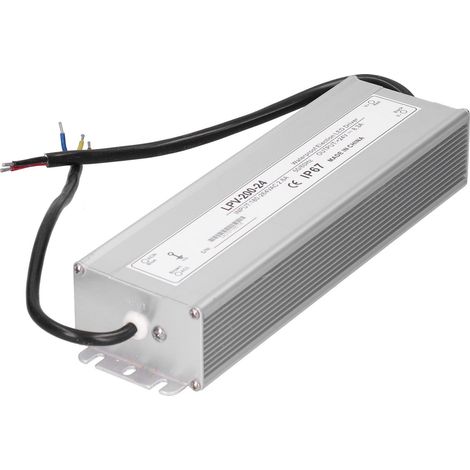 Alimentation étanche LED 200W 24V DC pour éclairage extérieur LPV-200-24