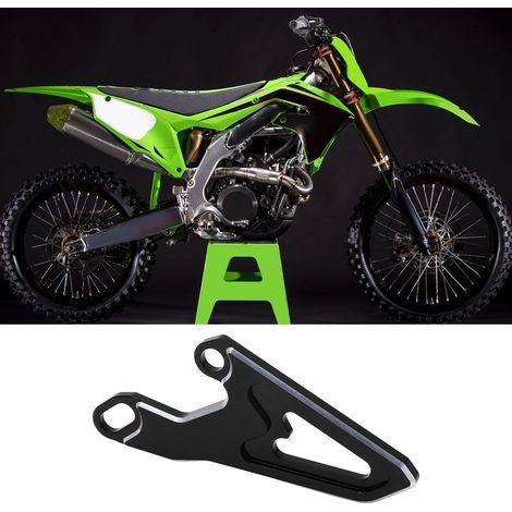 Motorrad-Kettenschutz/Ritzelabdeckung, kompatibel mit Kawasaki KX125 (03-08), KX250 (05-08), KX250F (17-18) und KX450F (06-18, schwarz). (1/5)