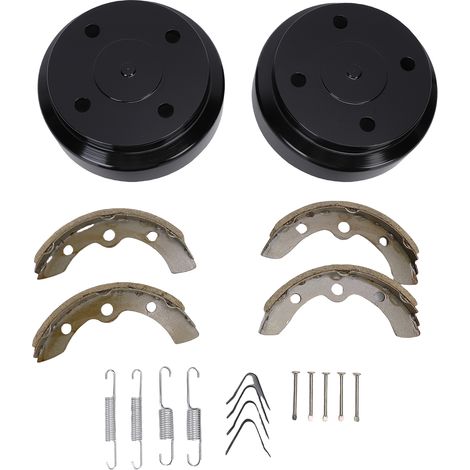 Kit de tambours de frein pour voiturette de golf, avec ressorts de chaussures, effet de freinage sensible, remplacement pour Club Car DS 1995 et versions ultérieures, 101791101. (1/5)