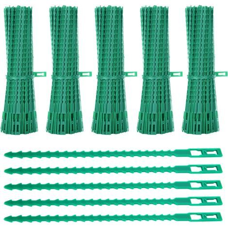 Lien pour végétaux,Lot de 600 Attaches de Plantes, 23CM Attaches de Jardin Réglable Liens de Serrage en Plastique pour Jardin Flexible, Attache Tomates de Câble de Jardin pour Aider à Souteni (1/5)