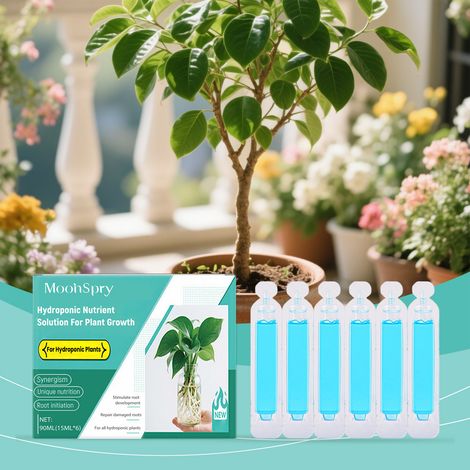 Plant Vitality Agent, suitable for hydroponics, potted plants, and ground cultivation - 90ml (15ml6) -- BIEMMEDUE (1/5)