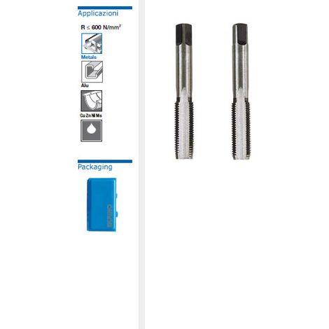 KRINO 10003 MASCHI A MANO SERIE 2 PEZZI FILETTATURA METRICA PASSO GROSSO E FINE - M 27x3