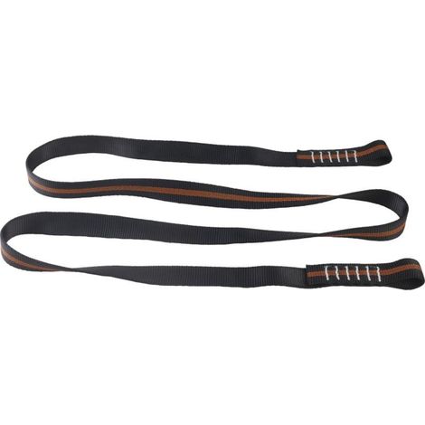 Verbindungsmittel und Anschlagpunkt aus Schlauchband 1 m 2 genähte Schlaufen. 25 mm breit. DELTA PLUS - LO030100
