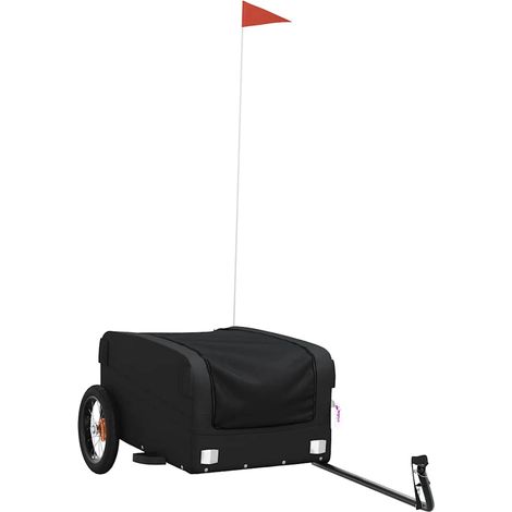 Remorque de vélo noir 30 kg fer (1/5)