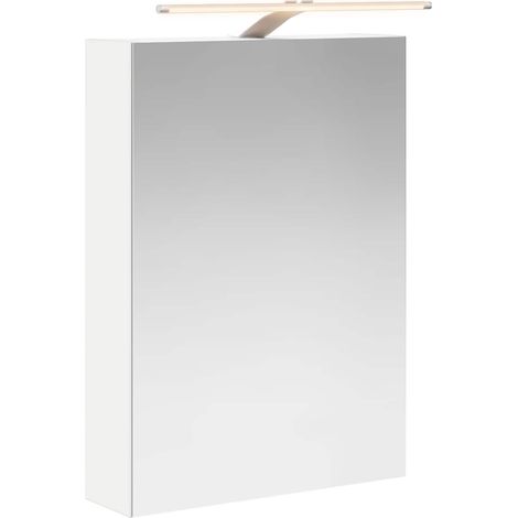 Maison Exclusive - Mobiletto per specchio da bagno Bianco 50 x 14,5 x 70 cm