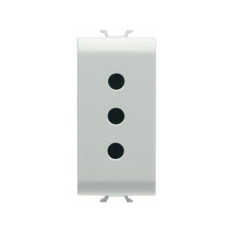 Presa Standard Italiano 250V 2P+T 10A 1M Bianco Lucido Chorusmart GW10201