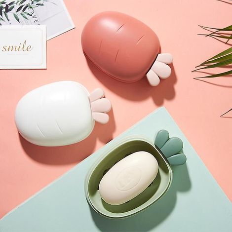 Tragbare, karottenförmige Seifenschale für Zuhause und Dusche (1/5)