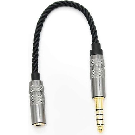 Câble adaptateur audio symétrique 4,4 mm vers XLR 4 broches plaqué or pour systèmes HiFi (1/5)
