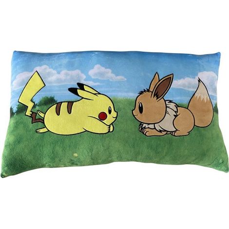 Premium-Kissen - POKEMON - Pikachu & Eevee - Mikrofaser - 60 cm