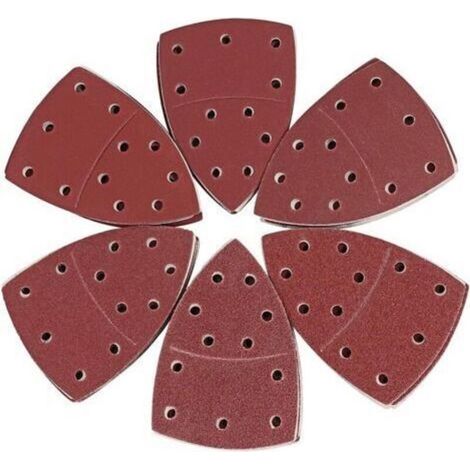 Dreieckiges Schleifpapier, 60 Stück 10 (P40/60/80/120/180/240), (105 mm x 152 mm)