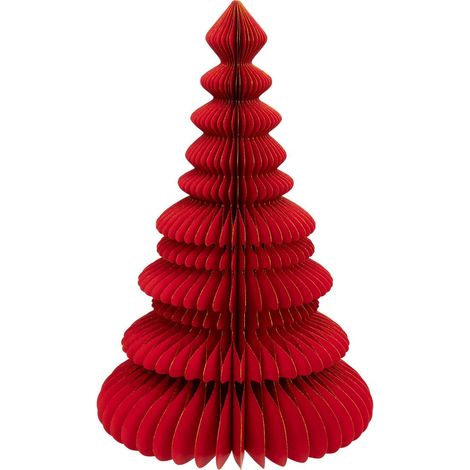 Albero di natale in carta h.90cm rosso - Feeric lights & christmas (1/3)
