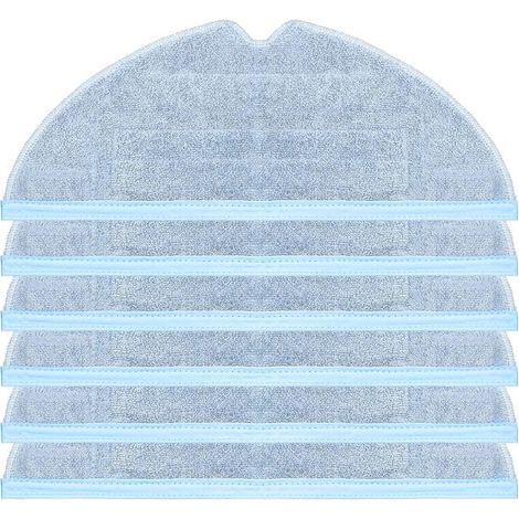 Lot de 6 lingettes de rechange pour aspirateurs Roborock S7, S7+, S7 MaxV, S8 et S8 Pro Ultra - Pièces détachées pour aspirateurs