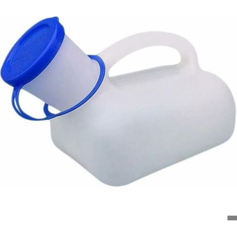 Urinoir portable - - 1000 ml - Hommes et femmes - 24x12x5.8 cm - Poignée de transport - Camping - Toilettes mobiles (1/4)