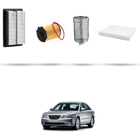 Kit tagliando 4 filtri compatibile con Hyundai Sonata V (NF) 2.0 CRDI 110kw dal 2008 (1/5)