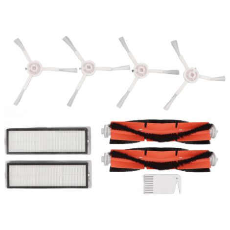Kit de filtres à brosses, peigne plat blanc, pour Mijia 1C, Dreame F9, Xiaomi 1T, remplacement de vadrouille pour aspirateur Robot Mi (1/5)