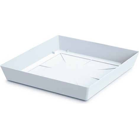 Sous-verre Lofly Low Quadro Blanc 17x17 Pplast