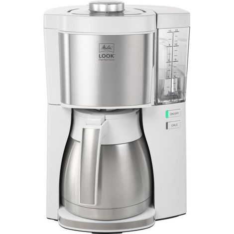 Melitta Look V Therm Perfection caffettiera bianco acciaio spazzolato (1/5)