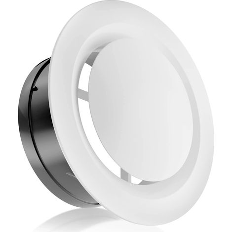 Bouche de ventilation de toit avec auvent, couvercle de ventilation réglable, couvre-bouche de ventilation circulaire en ABS pour salon, grenier, salle de bain et cuisine (1/5)