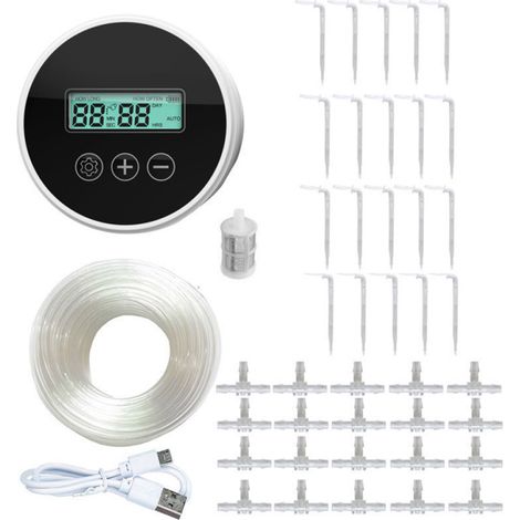 Système d'arrosage automatique d'intérieur pour la maison, système d'arrosage automatique intelligent et silencieux pour bonsaïs, contrôleur d'irrigation pour plantes (1/5)