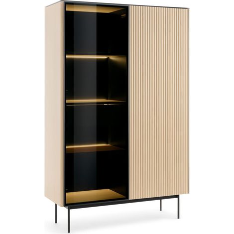Vitrine, chêne Vincenza, 107 x 163 x 39 cm (1/5)