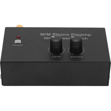 Préampli Phono pour Platine Vinyle Mini Amplificateur Stéréo Audio 2 RCA Entrée Sortie Contrôle du Niveau 100 240V PP500 (1/5)