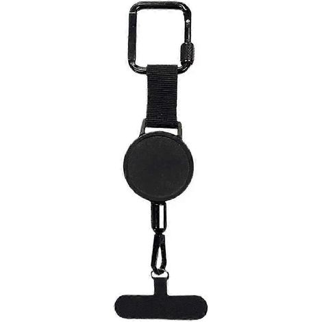 Support de téléphone rétractable antivol avec cordon et clip ceinture (1/4)