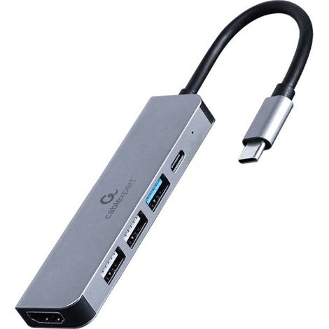ADAPTADOR MULTIPUERTO USB TIPO C 5 EN 1 HUB HDMI PD (1/2)