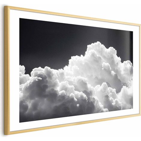 Poster – Entdecke das endlose Spiel von Sonnenlicht, Wolken und Schatten am Himmel. (1/4)