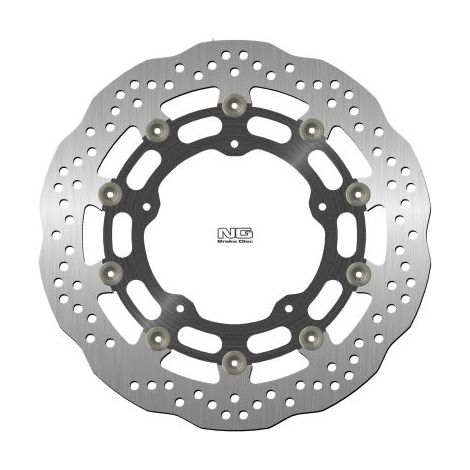 Disco de freno flotante NG para Yamaha YZF R1, MT-10 (320x132x5mm) de aluminio
