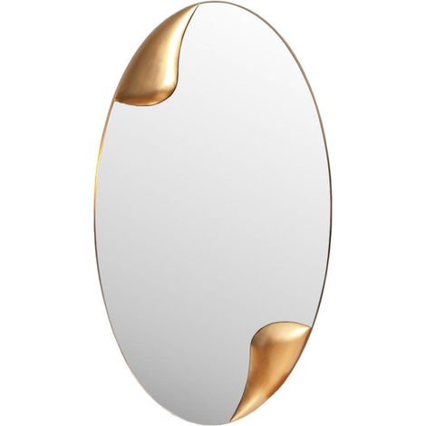 Amadeus - Miroir Dundee en résine dorée H120 cm