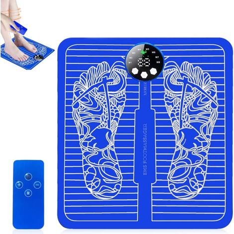 Appareil de massage EMS pour les pieds pliable et portable – 8 modes, 29 niveaux d’intensité, alimenté par USB (1/5)