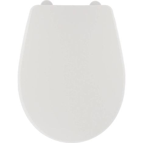 Sedile del water in plastica da 18 pollici con chiusure in plastica - bianco - Tendance (1/2)