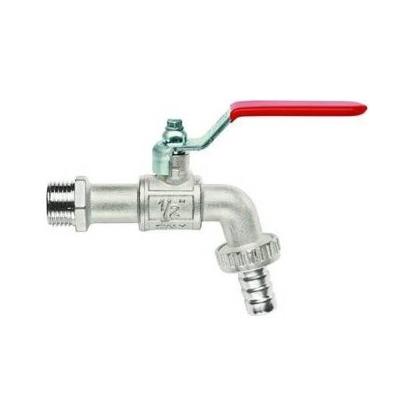 RUBINETTO PORTAGOMMA A SFERA LEVA PIATTA Misura: 1" (DN25) 12 bar / 174 psi