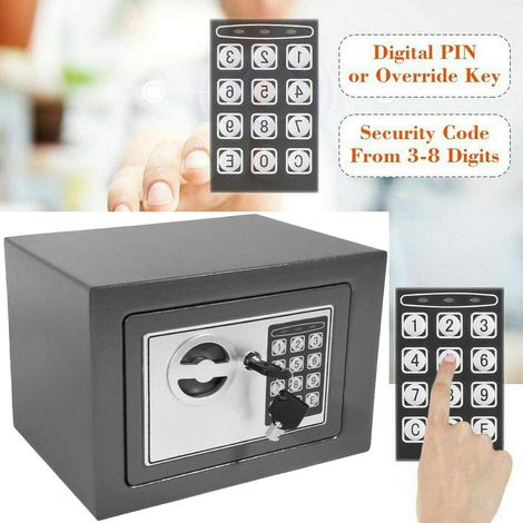 Security Electronic Digital Safe Box Password Case 4.6L Electronic Password Security Safe Money Cash Deposit Box Safety (1/5)
