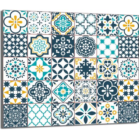 Glasschutzplatte für den Herd 60x52 Mosaik