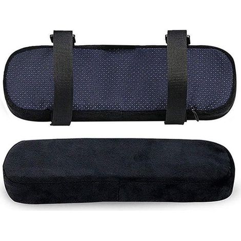 Set of 2 non-slip office chair armrest covers (1/5)