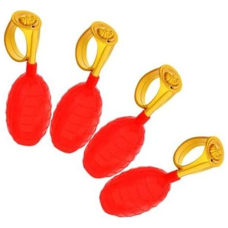 CSPARCV 7,3 x 2,7 cm 4-teiliges Wassersprühring-Set für alle, Partyzubehör, Wassersprühring-Set, Festival-Wassersprühring-Partyzubehör (1/5)