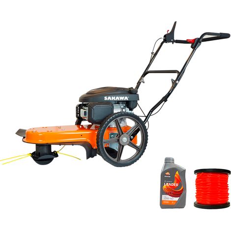 Desbrozadora de Ruedas Sakawa 1GT60 + Bobina Hilo 4 x 130 + Aceite 4 Tiempos (1/5)