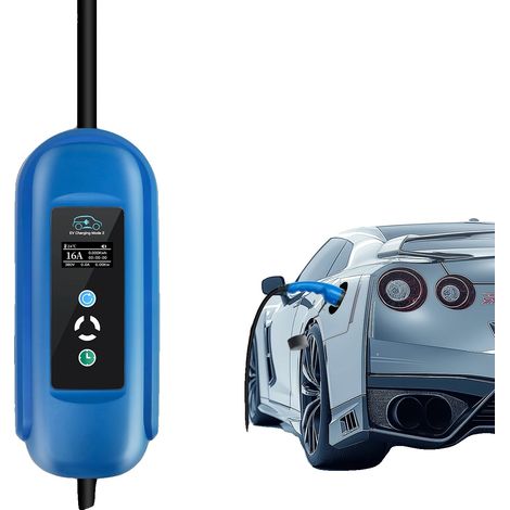 Cargador portátil para vehículos eléctricos tipo 2, potencia máxima 11 kW, tipo 2 (1/5)