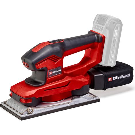 Einhell Ponceuse vibrante sans fil TE-OS 18/230 Li- Solo PXC (18V, fixation auto-agrippante, sac à poussières, avec 3 feuilles de papier abrasif) Livré sans Batterie ni Chargeur (1/4)