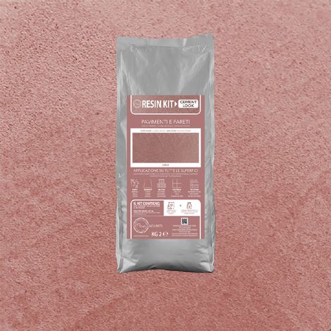 Kit Resina Cemento Fleur in Polvere per Pavimenti Pareti Piastrelle - Colore: Amelie - Formato: 2 Kg