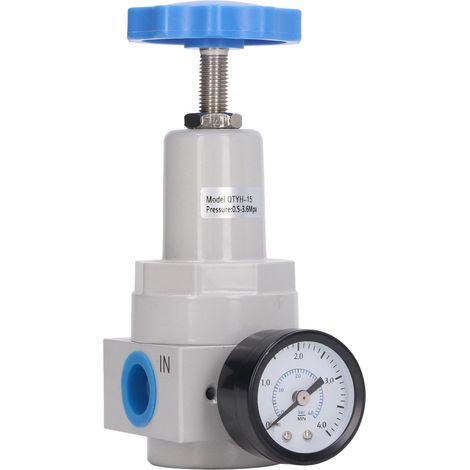 G1/2 Luftkompressor-Druckregler, integriertes Manometer, 0,5–3,6 MPa Regelventil, Durchflussregler für Werkstatt (1/5)