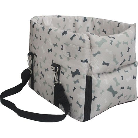 Siège de Voiture pour Animal de Compagnie avec Console Centrale, réglable, Doux et antidérapant Panier de Voyage Polyvalent Respirant pour Chien de Petite Taille (1/5)