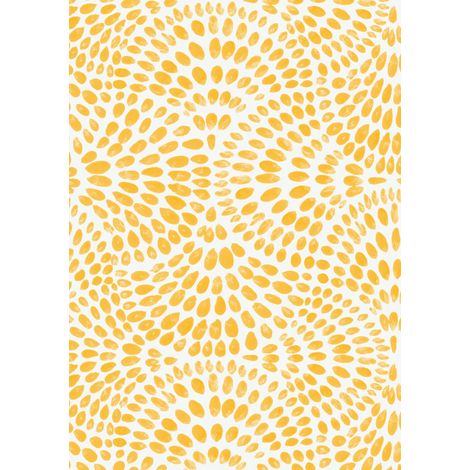 nappe toile cirée rectangulaire Splash citron 150 cm ronde
