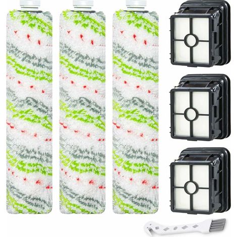 El juego de cepillo y filtro de repuesto 2554A es compatible con las aspiradoras Bissell CrossWave Wireless Max 2554A, 2590, 2593 y 2596. (1/5)