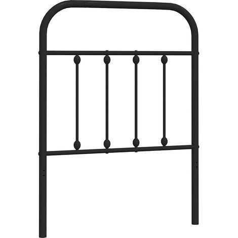 Tête de lit de remplacement métal noir 75 cm (1/5)