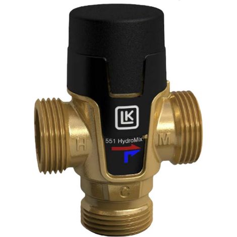 Mitigeur thermostatique domestique MTL en L - Mâle 1/2" (15/21) - température 35-65°C - Thermador