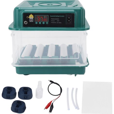 Incubateur automatique à plateau réglable pour œufs domestiques, retourneur d'œufs pour l'éclosion, prise UE 220 V, 10 œufs (1/5)