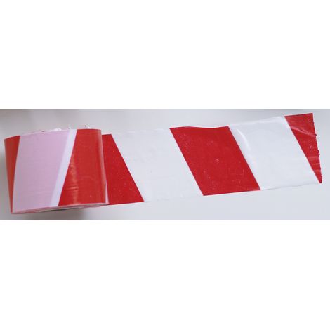 NASTRO SEGNALETICO BIANCO ROSSO 200M